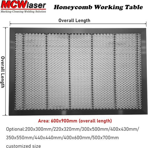 MCWlaser Honeycomb Laser Table 900 x 600mm/35.43" x 23.62" for CO2 Laser Engraver Cutting Engraveing Machine in Saudi Arabia