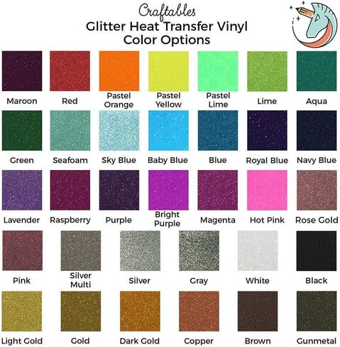 Navy Blue Glitter Heat Transfer Vinyl 6 ft. Roll HTV - Easy to Weed Tshirt Iron on Vinyl for Silhouette Cameo, Cricut, Heat Press, All Craft Cutters by Craftables in Saudi Arabia