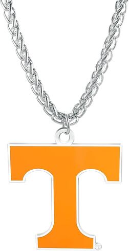 Match-Up Promotions NCAA Tennessee Volunteers Large 2.5" Primary Team Logo Necklace with 30" Designer Chain, Silver in Saudi Arabia