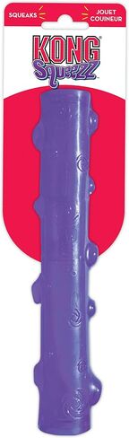 KONG - Squeezz Stick - Strong Squeaky Dog Toy, Squeaks even if punctured - For Large Dogs (Assorted Colors) in Saudi Arabia