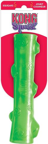 KONG - Squeezz Stick - Strong Squeaky Dog Toy, Squeaks even if punctured - For Large Dogs (Assorted Colors) in Saudi Arabia