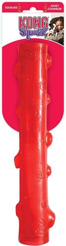 KONG - Squeezz Stick - Strong Squeaky Dog Toy, Squeaks even if punctured - For Large Dogs (Assorted Colors) in Saudi Arabia