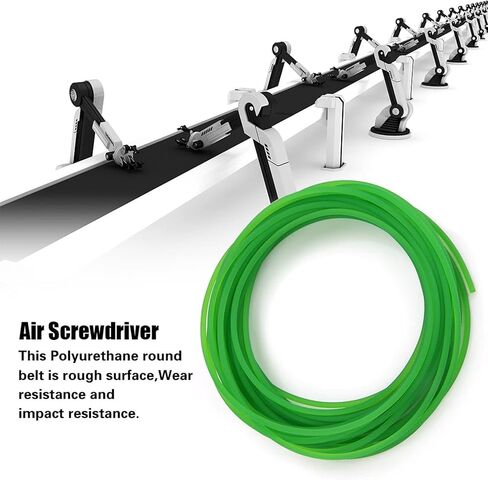 QANYEGN PU Transmission Belt, Green Rough Surfaces PU Polyurethane Round Belt, Conveyor Belt Material for Variety of Machines Drive Transmission(3mm*10m) in Saudi Arabia