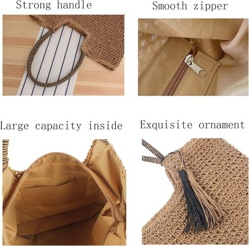 Hand Woven Straw Bag Summer Travel Straw Beach Bags for Women Square Top Handle Straw Handbag in Saudi Arabia