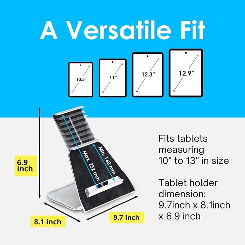 POS VALLEY Kiosk iPad Stand – Universal Tablet Holder Compatible Tablet 8-13inch, 360 Rotate, Anti-Theft Lock, PreDrilled Mounting Holes - POS Register, Retail Business, Checkout, Cashier (White) in Saudi Arabia