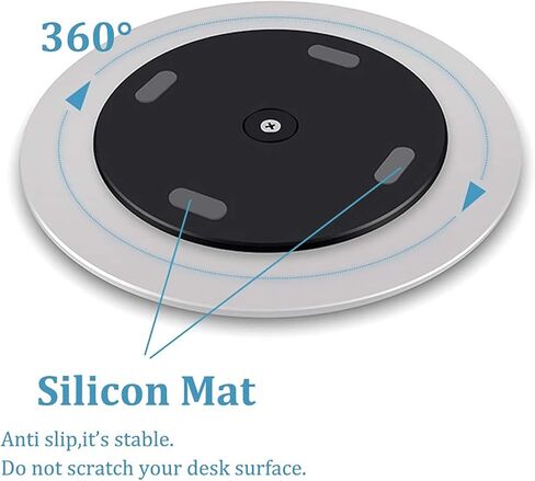 360° Rotation Monitor Stand, Grey Aluminum Alloy, Wide Compatibility for iMac, Laptop, Potted Plants, Arts & Crafts and More in Saudi Arabia