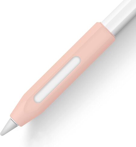 Grip Holder for Apple Pencil 2nd Generation Accessories,Protective Silicone Sleeve Cover Ergonomic Design Compatible with Magnetic Charging and Double Tap,Black in Saudi Arabia
