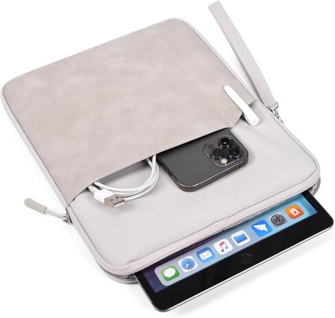 حقيبة حمل للكمبيوتر اللوحي مقاس 9-11 بوصة لجهاز iPad الجديد مقاس 10.9 بوصة / 11 بوصة iPad Pro / 10.2 بوصة iPad / 10.9 بوصة iPad Air 5 4/10.5 iPad Pro Air، حقيبة حماية Samsung Galaxy Tab A8 10.5 بوصة، رمادي in Kuwait