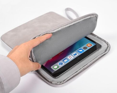 حقيبة حمل للكمبيوتر اللوحي مقاس 9-11 بوصة لجهاز iPad الجديد مقاس 10.9 بوصة / 11 بوصة iPad Pro / 10.2 بوصة iPad / 10.9 بوصة iPad Air 5 4/10.5 iPad Pro Air، حقيبة حماية Samsung Galaxy Tab A8 10.5 بوصة، رمادي in Kuwait