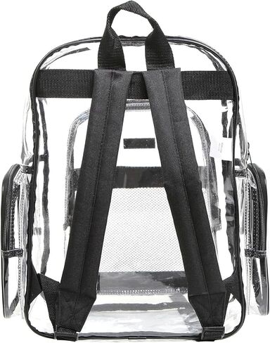 تتضمن مجموعة حقائب الظهر البلاستيكية الشفافة المكونة من 20 قطعة من MGgear بالجملة حواف باللون الأسود والبرتقالي والأرجواني والأخضر، وحقيبة ظهر شفافة معتمدة من المدرسة مقاس 17 بوصة، وحقيبة نهارية، وحقيبة استاد، وحقيبة كتب in Kuwait