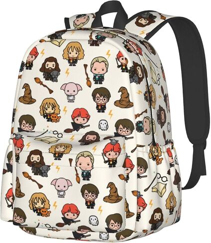 Tangomer Cartoon Magic Movie Backpack 16in Large Capacity Fashionable Versatile Fun Laptop Backpack Cartoon Printed Daypack in Saudi Arabia