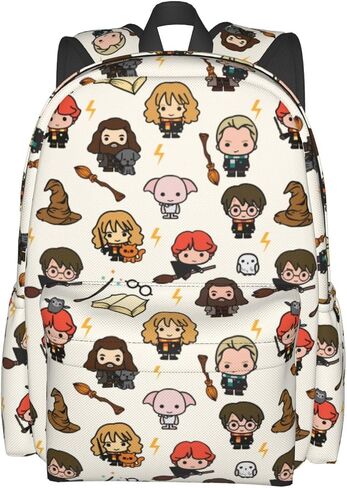 Tangomer Cartoon Magic Movie Backpack 16in Large Capacity Fashionable Versatile Fun Laptop Backpack Cartoon Printed Daypack in Saudi Arabia