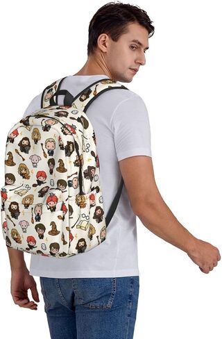 Tangomer Cartoon Magic Movie Backpack 16in Large Capacity Fashionable Versatile Fun Laptop Backpack Cartoon Printed Daypack in Saudi Arabia