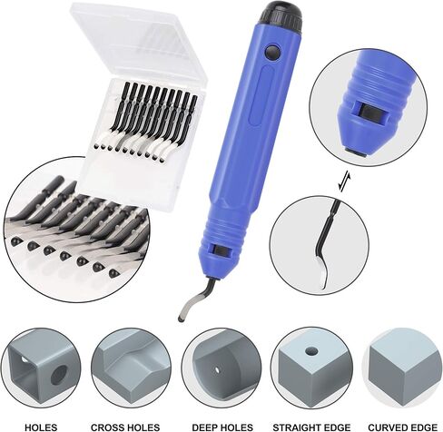 WYNNsky Deburring Tool Kit, 20pcs Rotary Deburr Blades Set for Metal, Plastic, Aluminum and Wood in Saudi Arabia