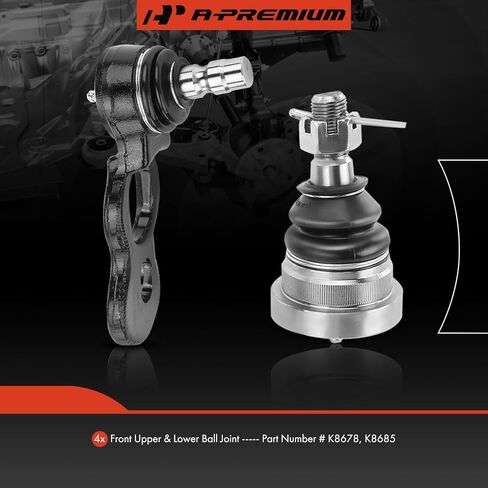 A-Premium Set of 4, Front Upper & Lower Ball Joints Kit, Compatible with Ford Crown Victoria 1995-2002, Lincoln Town Car 1995-2002, Mercury Grand Marquis 1995-2002 in Saudi Arabia