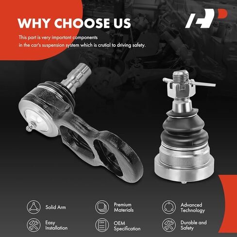 A-Premium Set of 4, Front Upper & Lower Ball Joints Kit, Compatible with Ford Crown Victoria 1995-2002, Lincoln Town Car 1995-2002, Mercury Grand Marquis 1995-2002 in Saudi Arabia