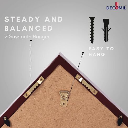 DECOMIL - حافظة عرض العلم مقاس 3 × 5 بوصة | صندوق ظل العلم (ليس لعلم الجنازة)، علبة عرض علم صغيرة، خشب صلب، لمسة نهائية من الكرز in Kuwait