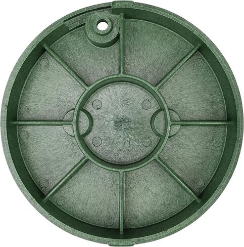 NDS 111BC Standard Series Round Valve Box Overlapping Cover-ICV, Inch, Black/Green Automatic Lawn Drip Irrigation Kits, 10" B/G in Saudi Arabia