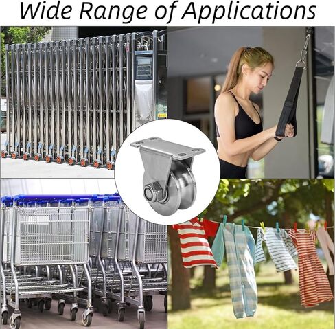 بكرة عجلة أخدود من الفولاذ المقاوم للصدأ، كتلة بكرة واحدة صامتة مثبتة على الحائط، كتلة بكرة رفع عالية التحمل، بكرات بوابة منزلقة، بكرة تحمل الضغط للتعامل مع الحركة (2 حزمة من النوع V) in Kuwait