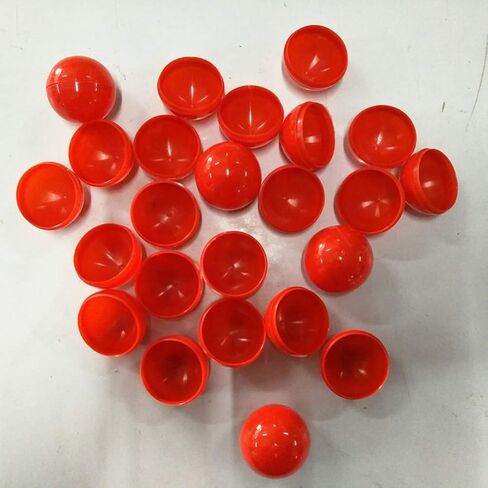 Vaguelly 25pcs Bingo Balls Raffle Balls Balls Openable 40MM Table Activity Balls Plastic Hollow Pong Balls for Raffles Bingo Game Entertainment DIY Project, Red Outdoor Decor in Saudi Arabia