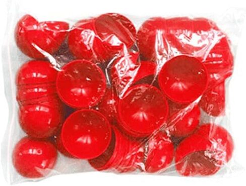 Vaguelly 25pcs Bingo Balls Raffle Balls Balls Openable 40MM Table Activity Balls Plastic Hollow Pong Balls for Raffles Bingo Game Entertainment DIY Project, Red Outdoor Decor in Saudi Arabia