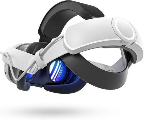 حزام رأس بطارية Maecker vr K3 لحزام الرأس Quest 3 مع حزمة بطارية 6000 مللي أمبير في الساعة حزام النخبة المتوازن لملحقات Quest 3 in Kuwait