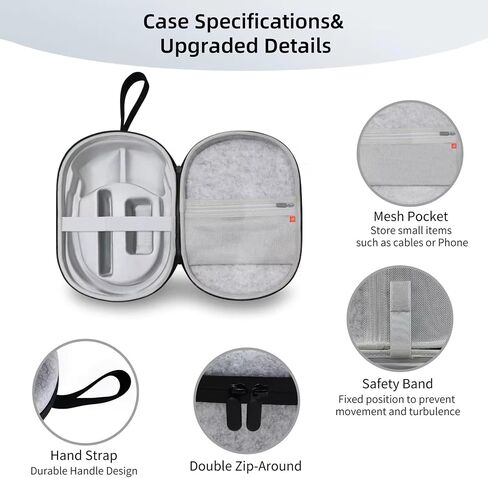 Carrying Case for Apple Vision Pro and Lens Protector for Apple Vision Pro - Bag Compatible with Apple Vision Pro - Protective Vision Pro - Accesories for Vision Pro - Protector Vision Pro TopQuality in Saudi Arabia