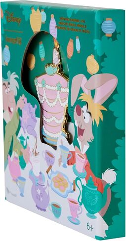 Loungefly Disney Alice in Wonderland Unbirthday Cake Sliding 3" Collector Box PIN in Saudi Arabia