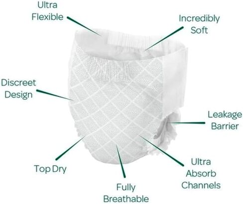 سراويل Bambo Nature Premium Dreamy Night: للفتيات من عمر 4 إلى 7 سنوات، عدد 60 قطعة in Kuwait