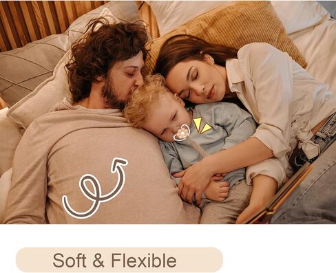 Silicone Pacifier Clip, Upgrade Silicone Pacifier Chain, One Piece Pacifier Clip Holder, Baby Pacifier Clip, Baby Pacifier Holder Clips Silicone, Best Birthday/Shower Gift for Girls and Boy 3 Month+ in Saudi Arabia