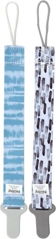 Nuby Infant's Pacifinder Pacifier Clips, Colors May Vary 2 Count (Pack of 1) in Saudi Arabia