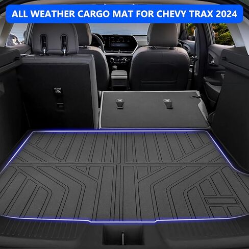 TECHPICCO Cargo Liner Fit for Chevy Trax 2024, All Weather Trunk Mat Waterproof Cargo Mat Compatible with Chevrolet Trax Accessories 2024 2025 Odorless SUV Cargo Liner Black in Saudi Arabia