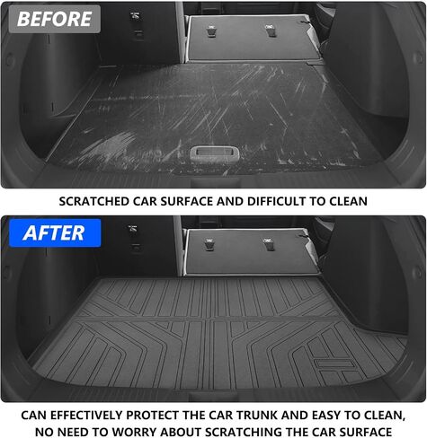 TECHPICCO Cargo Liner Fit for Chevy Trax 2024, All Weather Trunk Mat Waterproof Cargo Mat Compatible with Chevrolet Trax Accessories 2024 2025 Odorless SUV Cargo Liner Black in Saudi Arabia