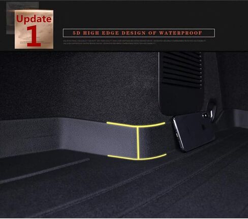 All Weather Rear Cargo Liners Trunk Tray Mats Protector Custom Compatible with KIA Sportage 2017 2018 2019 2020 2021 2022, 3D Waterproof Durable Odorless Flexible Black TPO Accessories in Saudi Arabia