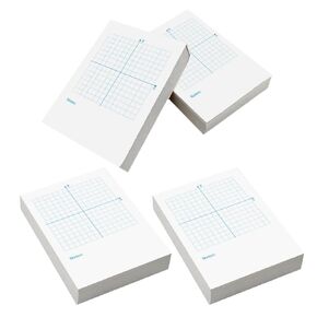 NULYLU Xy Coordinate Graphing Notepad 4pcs Set with Grid Paper for Math Practice and Drawing, Graphing Sheets for Middle School Math Supplies and Classroom Use in Kuwait