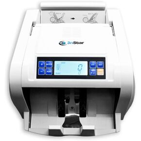 عداد فواتير 3nStar 110V، 2UV، 1MG، بكرات إضافية، عرض مزدوج، قادر على عد البوليمر والفواتير الورقية - BC1005 in Kuwait