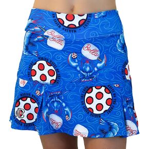 Pickleball Bella Women’s Drop Pleat Skort – Lightweight Athletic Skirt with Built-in Shorts & Pockets, Lobster Monster in Saudi Arabia