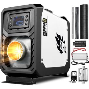 [إصدار 2026] سخان ديزل ROKKIT 8KW، سخان هواء ديزل الكل في واحد 110 فولت/12 فولت، سخان ديزل محمول مع شاشة LCD وجهاز تحكم عن بعد، سخان انتظار سيارات ديزل منخفض الضوضاء سريع التسخين للخيمة والسيارة والمركبات الترفيهية والتخييم in Kuwait