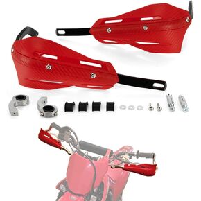 PSLER 2PCS Dirt Bike Hand Guards - Fits 0.86 inch (22mm) & 1.1 inch (28mm) Handlebars, ATV Handguards, PP Plastic & Aluminum, Compatible with Off-Road Bikes, Motocross, MX, ATV, White in Kuwait