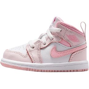 Jordan 1 Mid Baby/Toddler Shoes (Pearl Pink/White/Medium Soft Pink) in Saudi Arabia