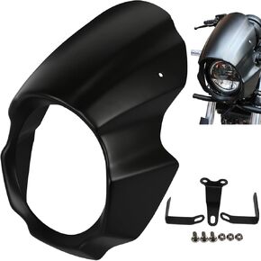 غطاء هدية للزجاج الأمامي يناسب Kawasaki Eliminator 500 SE ABS 2024 2025 للدراجة النارية غطاء أمامي للزجاج الأمامي ملحقات غطاء قناع أسود in Kuwait