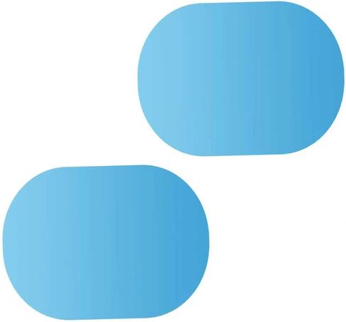 2 PCS Car Rearview Rainproof Film, PET Anti-glare Non-peeling Rearview Mirror Rain Protection Film, 3.94" x 5.71" Self-adhesive Window Glass Clarity Tool, for Most Vehicles (Transparent) in Saudi Arabia