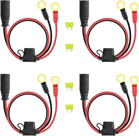 4 حزمة GC008 X-Connect لـ NOCO M10 (3/8in) XL العيينة الطرفية، كابل شاحن البطاريات الذكية مع ثلاثة صمامات 20A in Kuwait