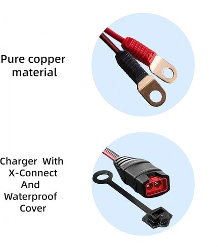 4 حزمة GC008 X-Connect لـ NOCO M10 (3/8in) XL العيينة الطرفية، كابل شاحن البطاريات الذكية مع ثلاثة صمامات 20A in Kuwait