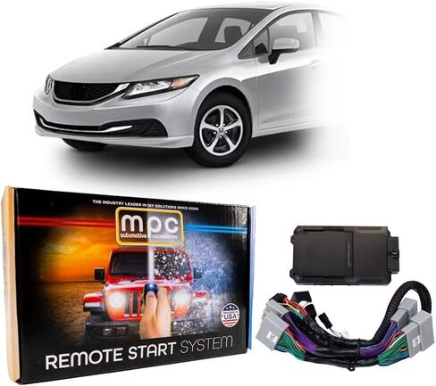 MPC Plug-n-Play Remote Start Kit Compatible with Honda Civic 2014-2015 - T-Harness - w/FlashLink Updater - Premier USA Tech Support in Saudi Arabia