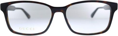 Gucci GG 0826O 005 Havana Plastic Rectangle Eyeglasses 55mm in Saudi Arabia
