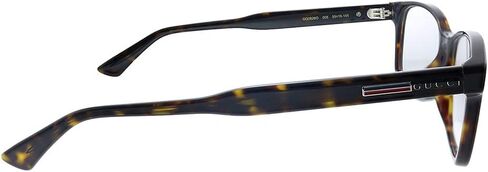 Gucci GG 0826O 005 Havana Plastic Rectangle Eyeglasses 55mm in Saudi Arabia