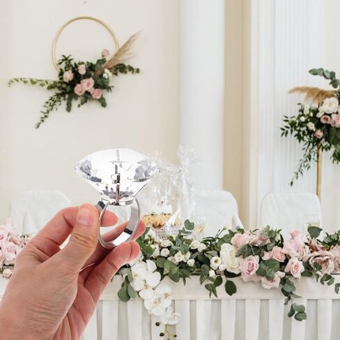 balacoo Diamond Paperweight Large: Jewels Wedding Decorations Centerpieces Simulated Ring Props, Crystal Wedding Ring for Decor in Saudi Arabia