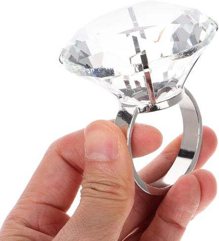 balacoo Diamond Paperweight Large: Jewels Wedding Decorations Centerpieces Simulated Ring Props, Crystal Wedding Ring for Decor in Saudi Arabia