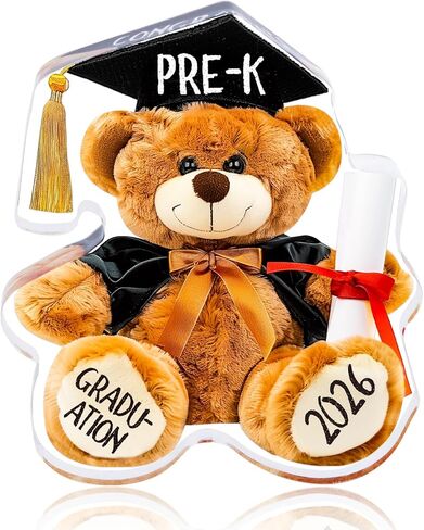 WaaHome Pre K Graduation Gifts for Kids Girls Boys 2026 - Best Pre-K Graduation Gifts for Daughter Son 2026 Adorable Acrylic Brown PreK Graduation Keepsake Paperweight Decorations in Saudi Arabia